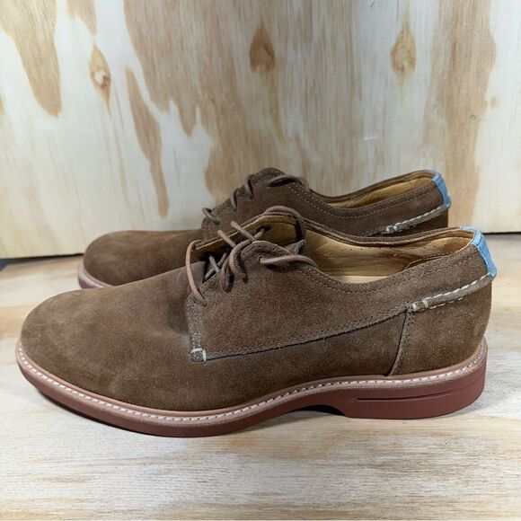 Sperry Top Sider Gold Cup Oxford Suede Shoes Men’s Size 9 - Picture 1 of 9